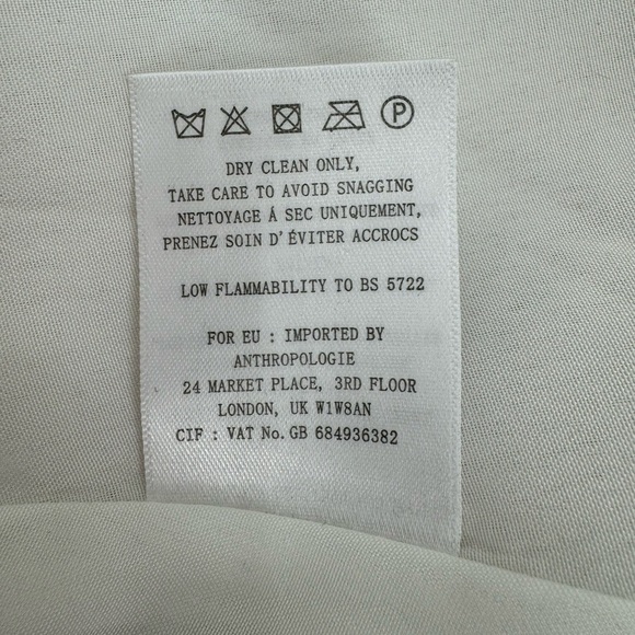 BHLDN Jenny Yoo Inesse Chiffon Bridesmaid Formal Dress - Winter White - Size 8 - Picture 7 of 9